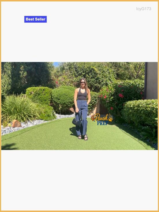 Lightweight High Waisted Cargo Pants Baggy Fit for Hiking Travel - Picture 7 of 7